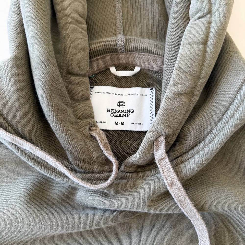 Reigning Champ Men's Olive Hoodie